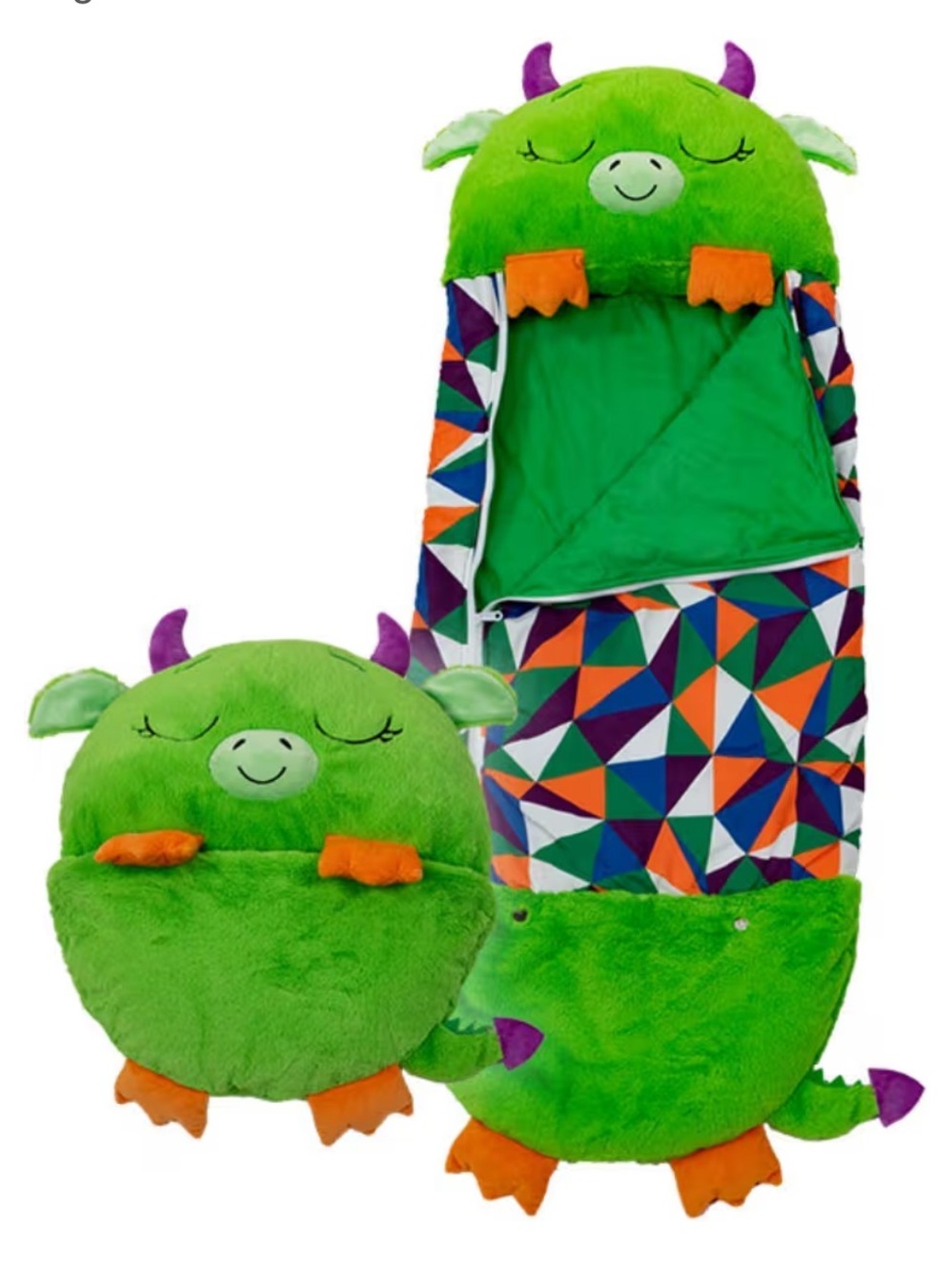 Happy Nappers Green Dragon Sleep Bag